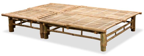 VidaXL Bambusz Napozóágy - 2 személyes - 200x130 cm