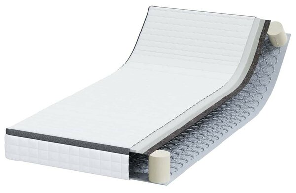 Matrac Fehér és Szürke 90 x 200 cm Bonell Rugó