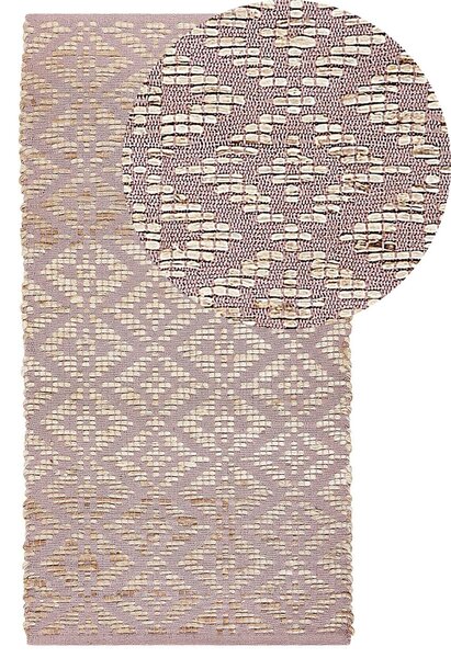 Szőnyeg GERZE Rózsaszín 80 x 150 cm Pamut