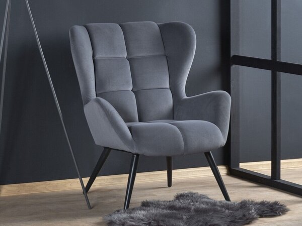 Fotel Houston 1079, Kárpit, 91x75x86cm, Szürke
