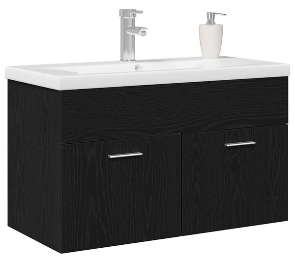 Fürdőszoba Székény Fekete tölgy 80 x 38,5 x 46 cm Szerelt Fa