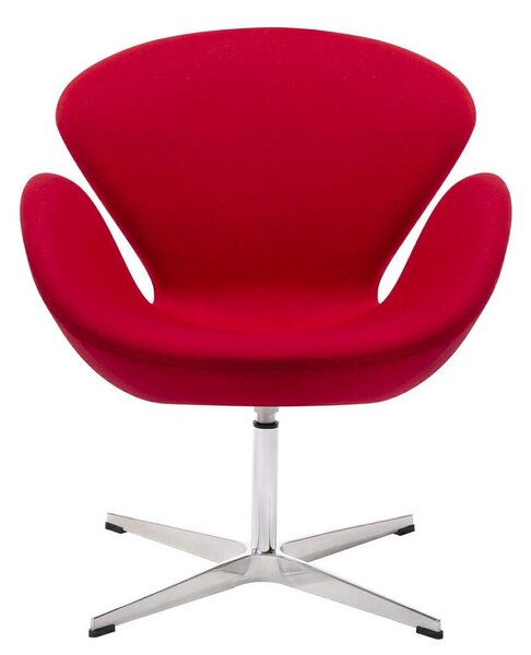 King Home Swan Wool Premium Forgószék Piros Kasmírgyapjú