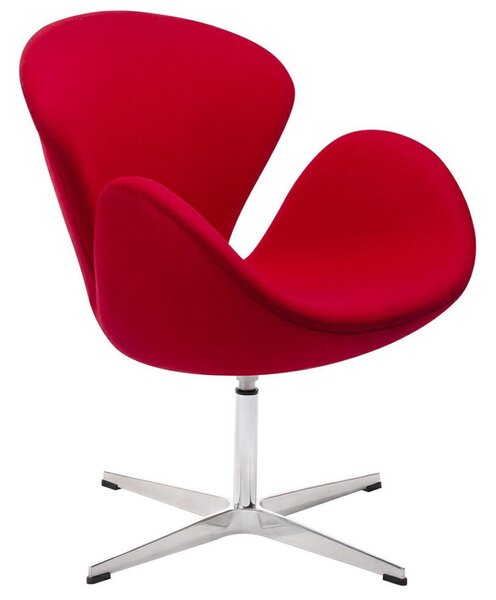 King Home Swan Wool Premium Forgószék Piros Kasmírgyapjú