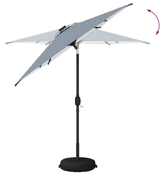 VidaXL Kerti napernyő LED világítással és talppal 230 x 230 cm