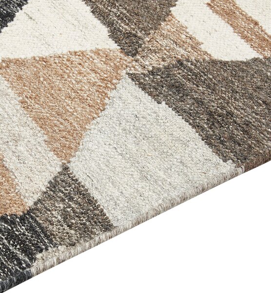Szőnyeg ARGAVAND Bézs 200 x 300 cm Gyapjú Kilim