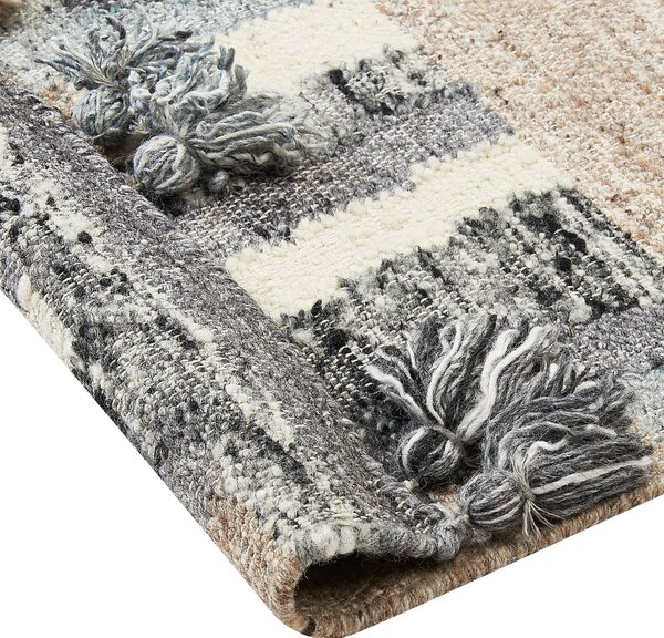 Szőnyeg AYGEZARD Színes 160 x 230 cm Gyapjú Kilim