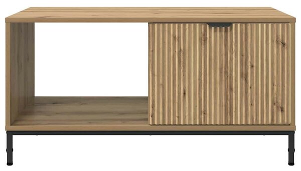 Dohányzóasztal kézműves tölgy 90 x 49 x 46 cm Faanyag