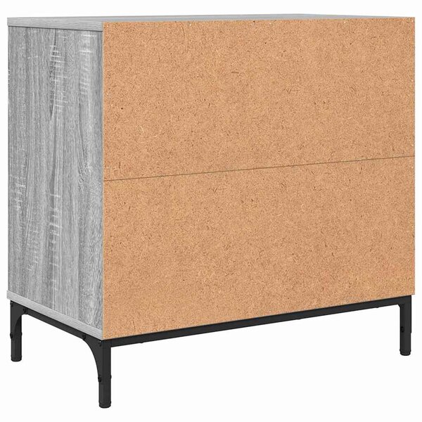 Éjjeli asztal fiókkal Szürke sonoma 63.5 x 36 x 61 cm Faanyag