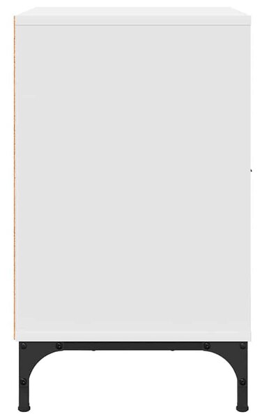 Éjjeliszekrények fiókkal 2 pcs Fehér 49 x 36 x 61 cm Faanyag