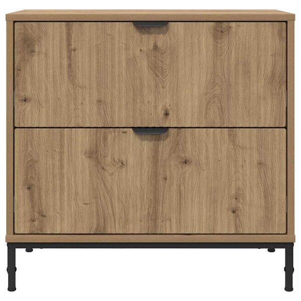 Éjjeli asztal fiókkal kézműves tölgy 63.5 x 36 x 61 cm Faanyag