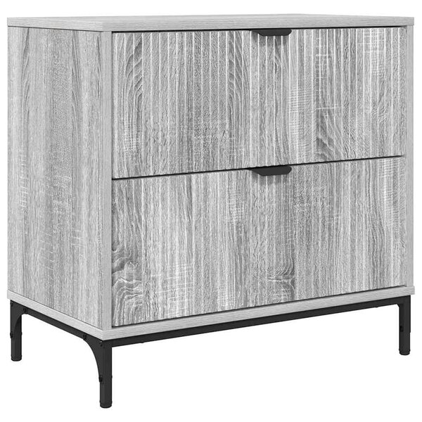 Éjjeli asztal fiókkal Szürke sonoma 63.5 x 36 x 61 cm Faanyag