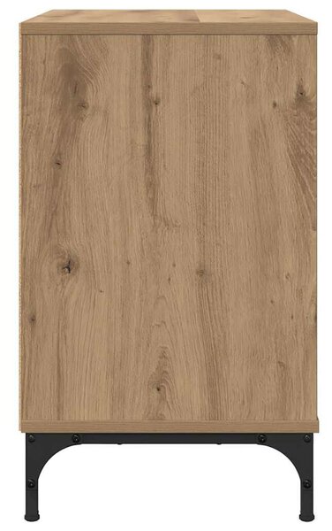 Éjjeli asztal fiókkal kézműves tölgy 63.5 x 36 x 61 cm Faanyag