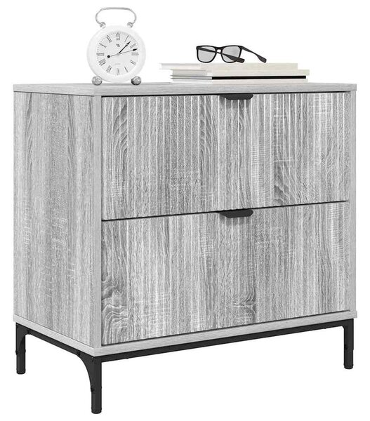 Éjjeli asztal fiókkal Szürke sonoma 63.5 x 36 x 61 cm Faanyag