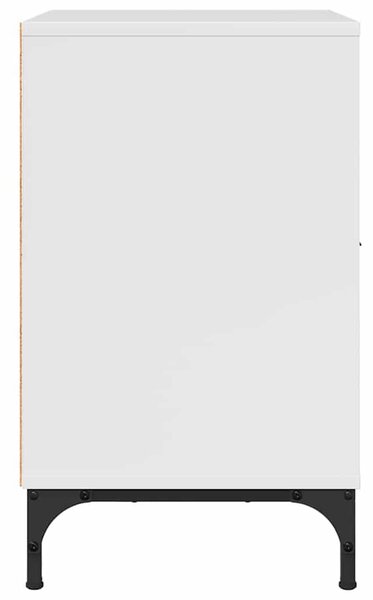Éjjeliszekrények 2 pcs Magasfényű fehér 49 x 36 x 61 cm Faanyag