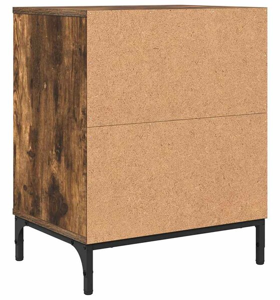 Éjjeliszekrények 2 pcs Füstölt tölgy 49 x 36 x 61 cm Faanyag