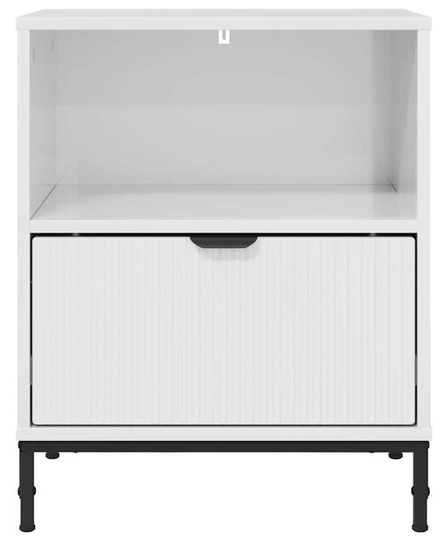 Éjjeliszekrények 2 pcs Magasfényű fehér 49 x 36 x 61 cm Faanyag