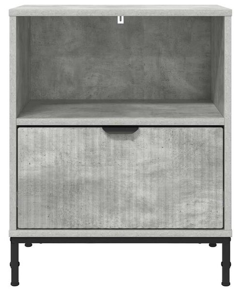 Éjjeliszekrények 2 pcs Beton szürke 49 x 36 x 61 cm Faanyag