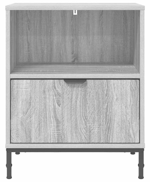 Éjjeliszekrények 2 pcs Szürke sonoma 49 x 36 x 61 cm Faanyag