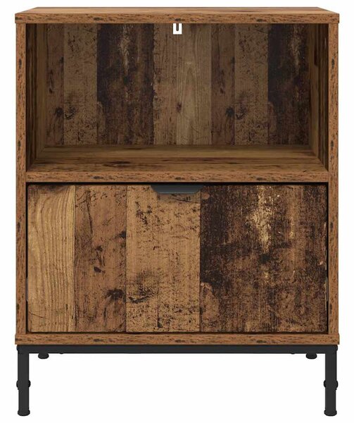 Éjjeliszekrények fiókkal 2 pcs Régi fa 49 x 36 x 61 cm Faanyag