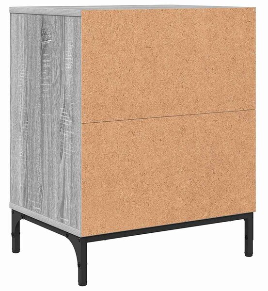 Éjjeliszekrények 2 pcs Szürke sonoma 49 x 36 x 61 cm Faanyag