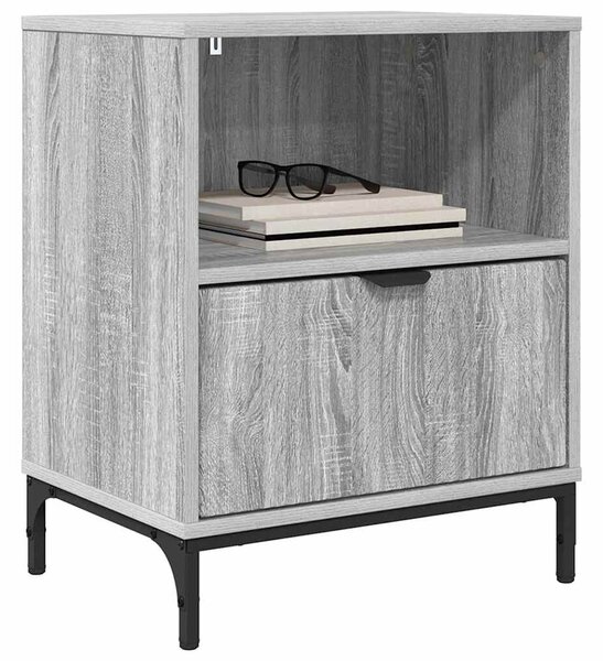 Éjjeliszekrények 2 pcs Szürke sonoma 49 x 36 x 61 cm Faanyag