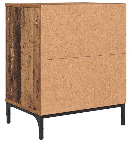 Éjjeliszekrények fiókkal 2 pcs Régi fa 49 x 36 x 61 cm Faanyag
