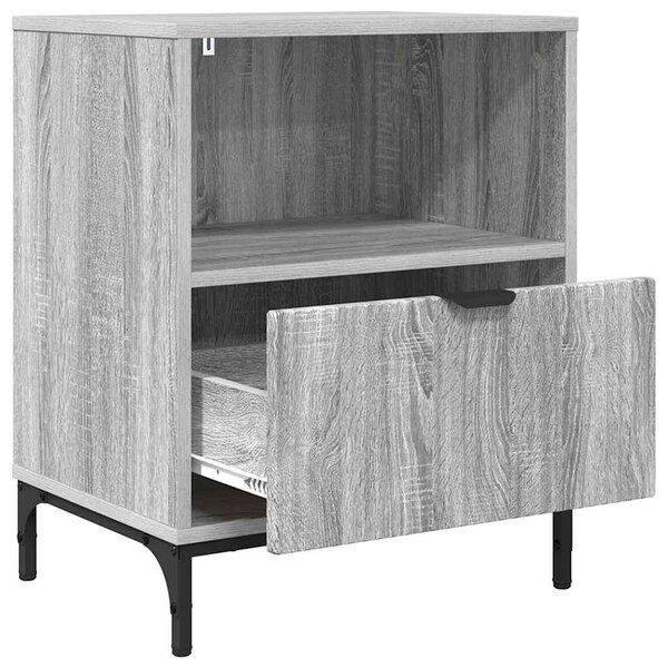 Éjjeliszekrények 2 pcs Szürke sonoma 49 x 36 x 61 cm Faanyag