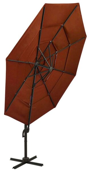 Blumfeldt - Garda Karos Napernyő - 3x3m - Terrakotta