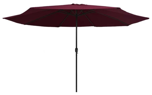 VidaXL Kültéri Napernyő - Bordó - 400 cm