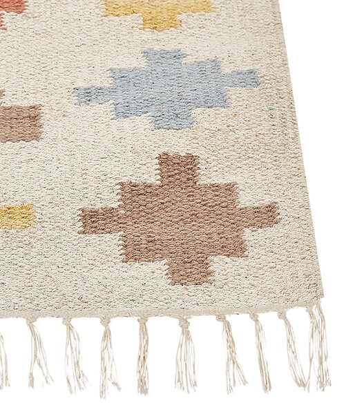Szőnyeg ATAN Színes 200 x 300 cm Pamut Kilim