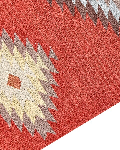 Szőnyeg LORUT Színes 80 x 300 cm Pamut Kilim