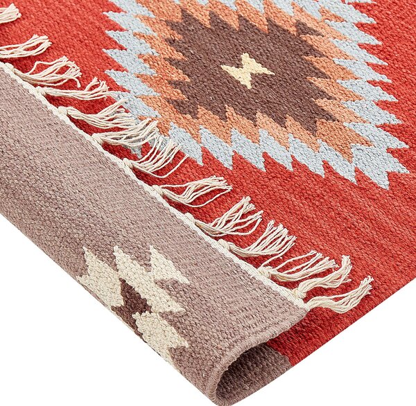 Szőnyeg LORUT Színes 80 x 300 cm Pamut Kilim