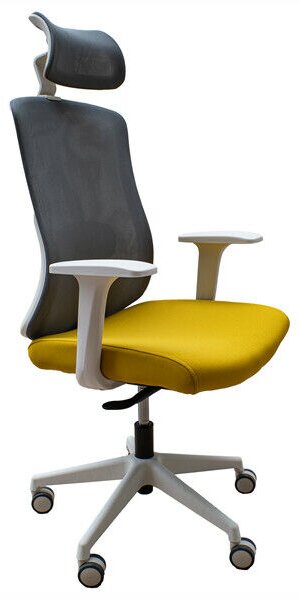 IRISOffice Aurora Irodai Görgős Forgószék - Szürke / Sárga