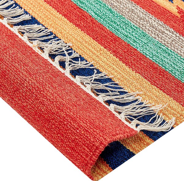 Szőnyeg HATIS Színes 80 x 150 cm Pamut Kilim