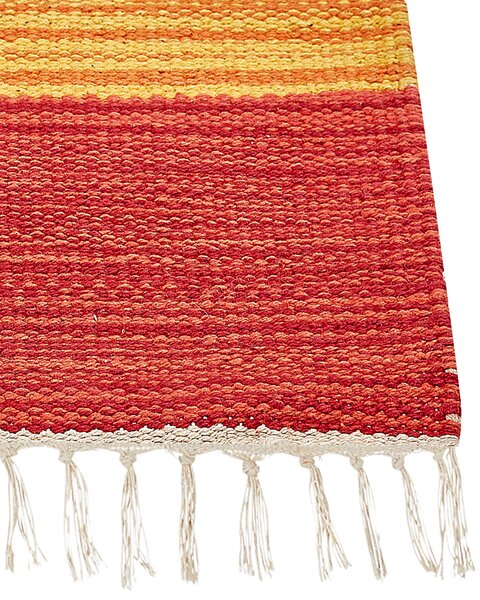 Szőnyeg KAMARIS Színes 80 x 300 cm Pamut Kilim