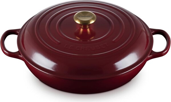 Le Creuset Signature Öntöttvas főzőedény fedővel Ø 30cm 3,5L - Piros