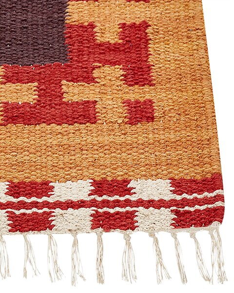Szőnyeg PARAKAR Színes 160 x 230 cm Pamut Kilim