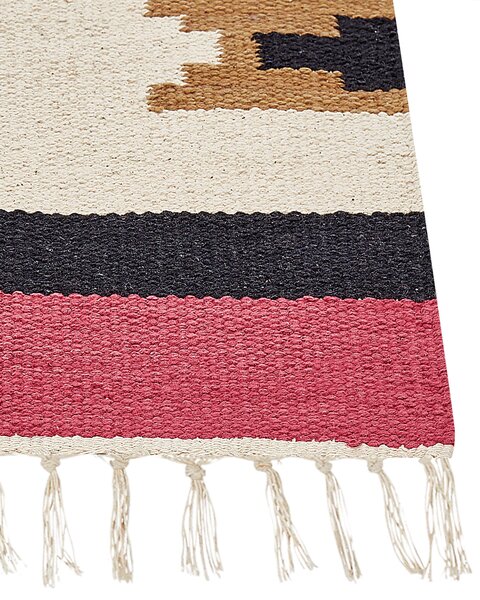 Szőnyeg GARNI Színes 80 x 300 cm Pamut Kilim