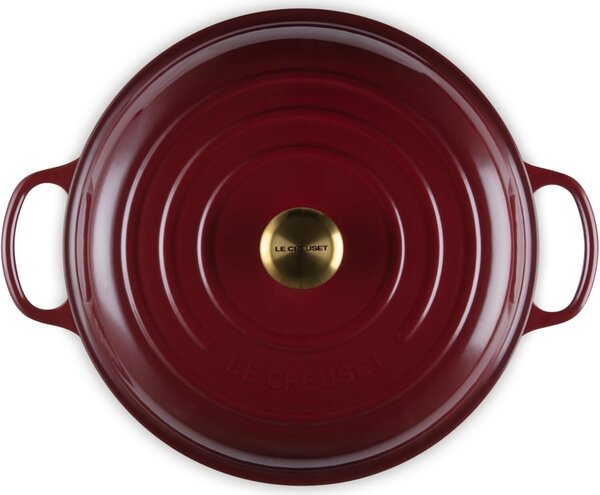 Le Creuset Signature Öntöttvas főzőedény fedővel Ø 30cm 3,5L - Piros