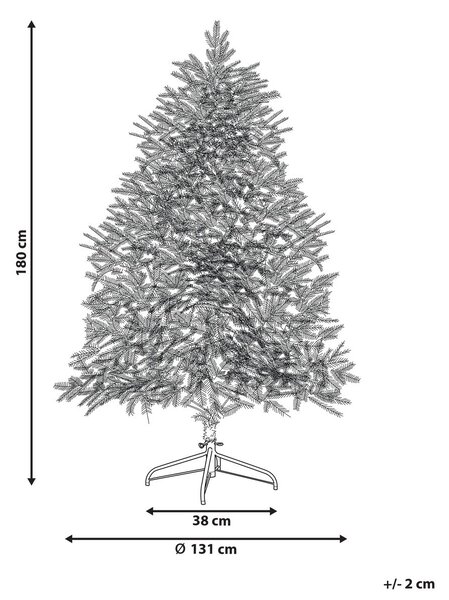 Karácsonyfa műhóval LED BRISCO 180 cm Fehér