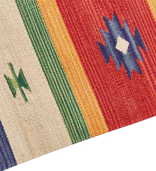 Szőnyeg ALAPARS Színes 80 x 150 cm Pamut Kilim