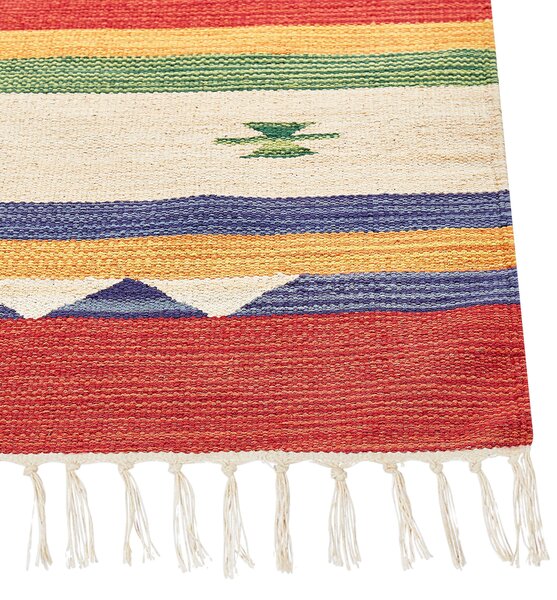 Szőnyeg ALAPARS Színes 80 x 150 cm Pamut Kilim