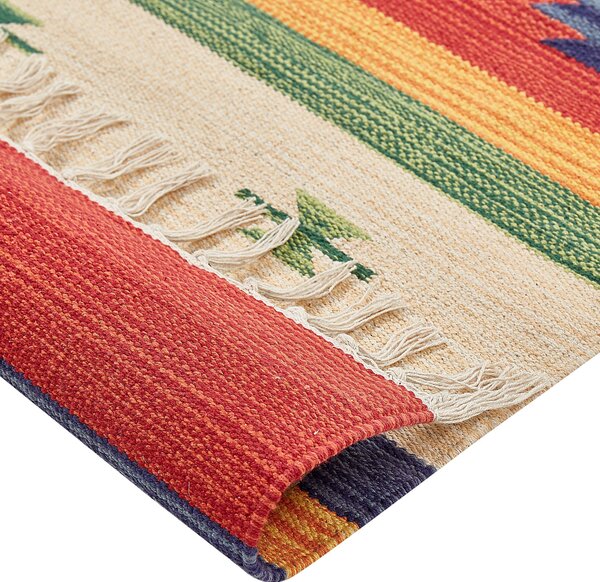 Szőnyeg ALAPARS Színes 80 x 150 cm Pamut Kilim