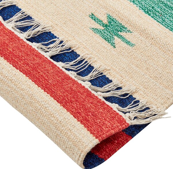 Szőnyeg MARGARA Színes 140 x 200 cm Pamut Kilim