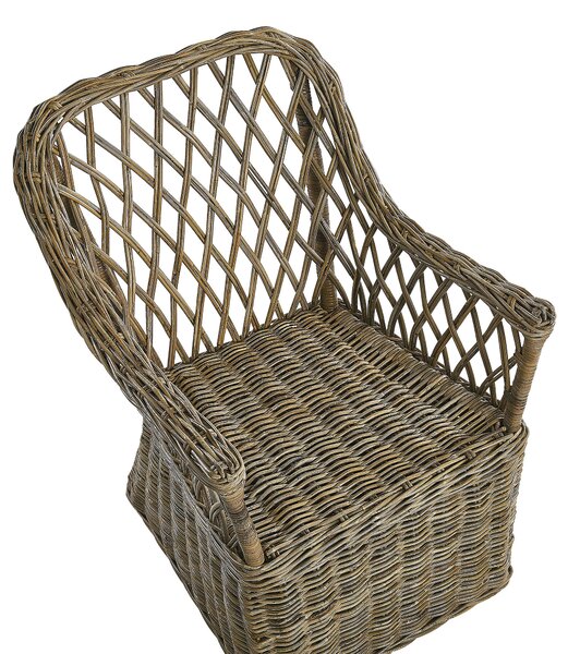 Kerti karosszék MAROS Rattan Természetes