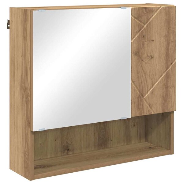 Fürdőszoba bútor szett 4 pcs kézműves tölgy 61 x 35 x 64 cm