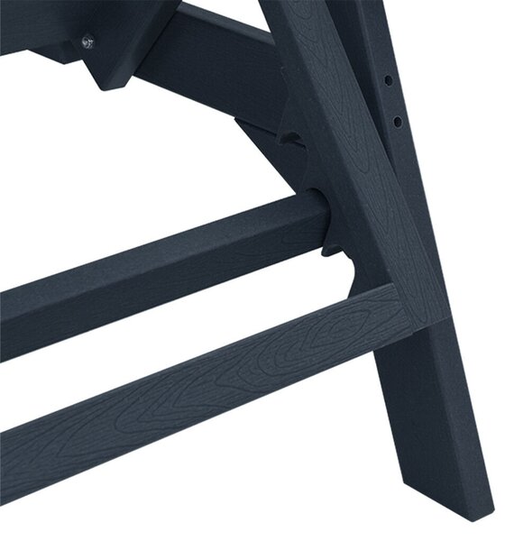 Nyugágy 2 db Tengerészkék 162x53x98.5 cm HDPE
