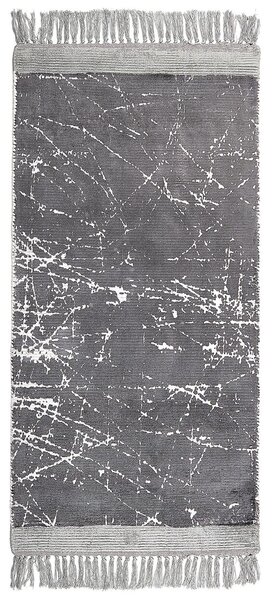 Szőnyeg HANLI Szürke 80 x 150 cm Viszkóz