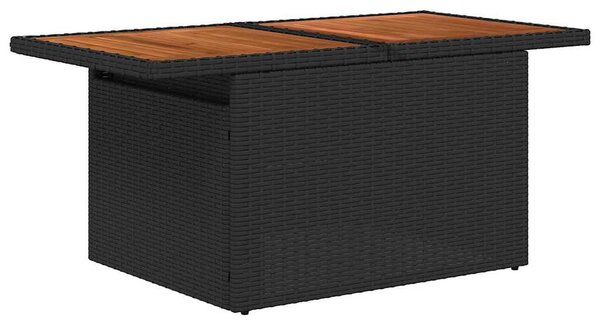 Kerti Kanapé Szett párnával 5 pcs Fekete és kék