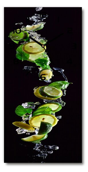 Téglalap alakú üvegóra Limes, citrom